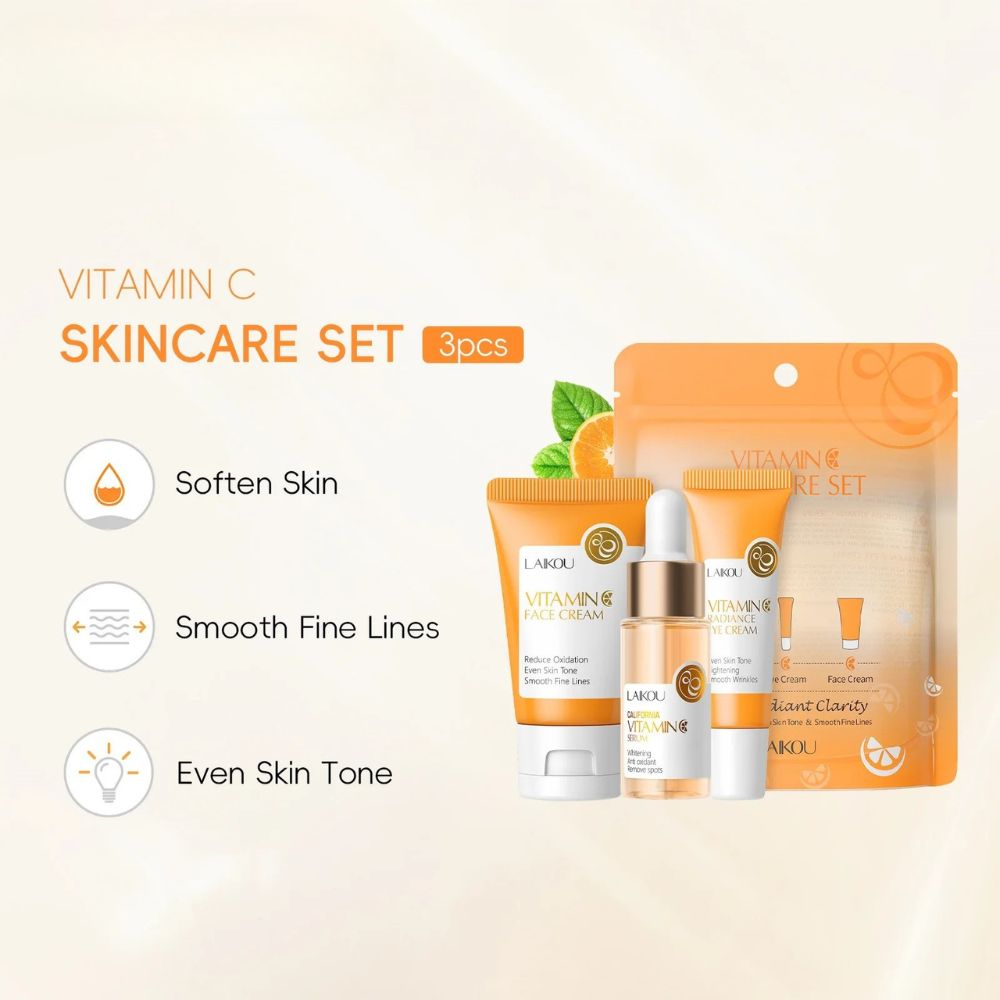 Korean Anti-Aging & Vitamin C Brightening Kit 3pc