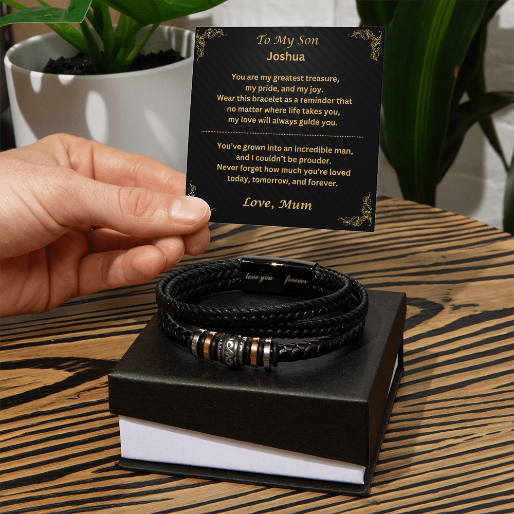 To My Son "Love You Forever" Bracelet