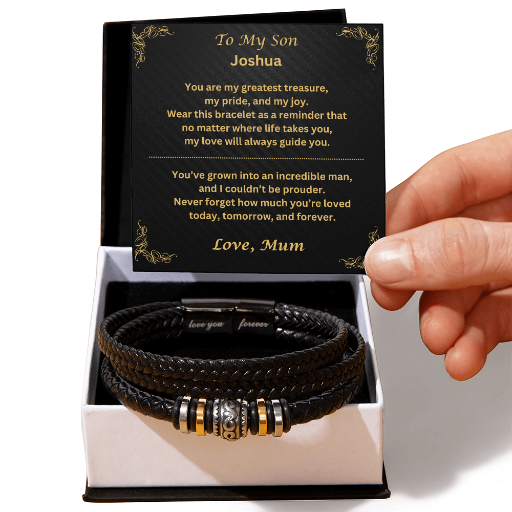 To My Son "Love You Forever" Bracelet