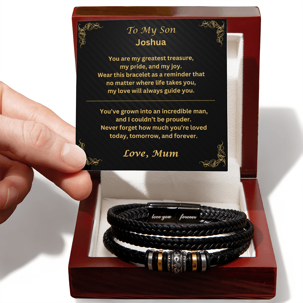 To My Son "Love You Forever" Bracelet
