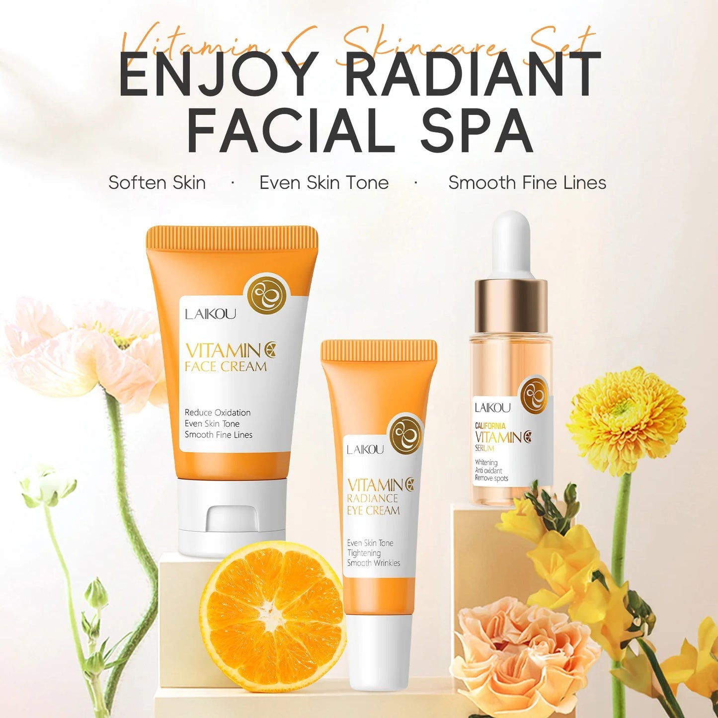 Korean Anti-Aging & Vitamin C Brightening Kit 3pc