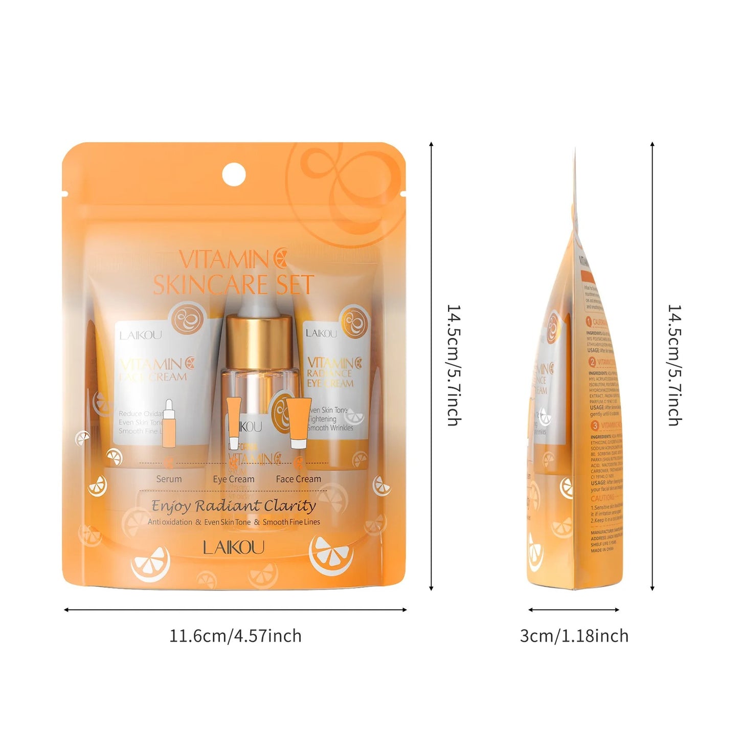 Korean Anti-Aging & Vitamin C Brightening Kit 3pc