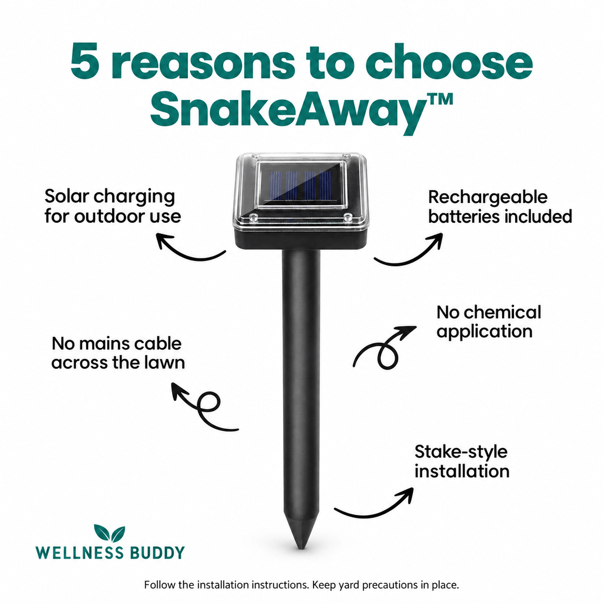 SnakeAway™ Solar Snake Repellent