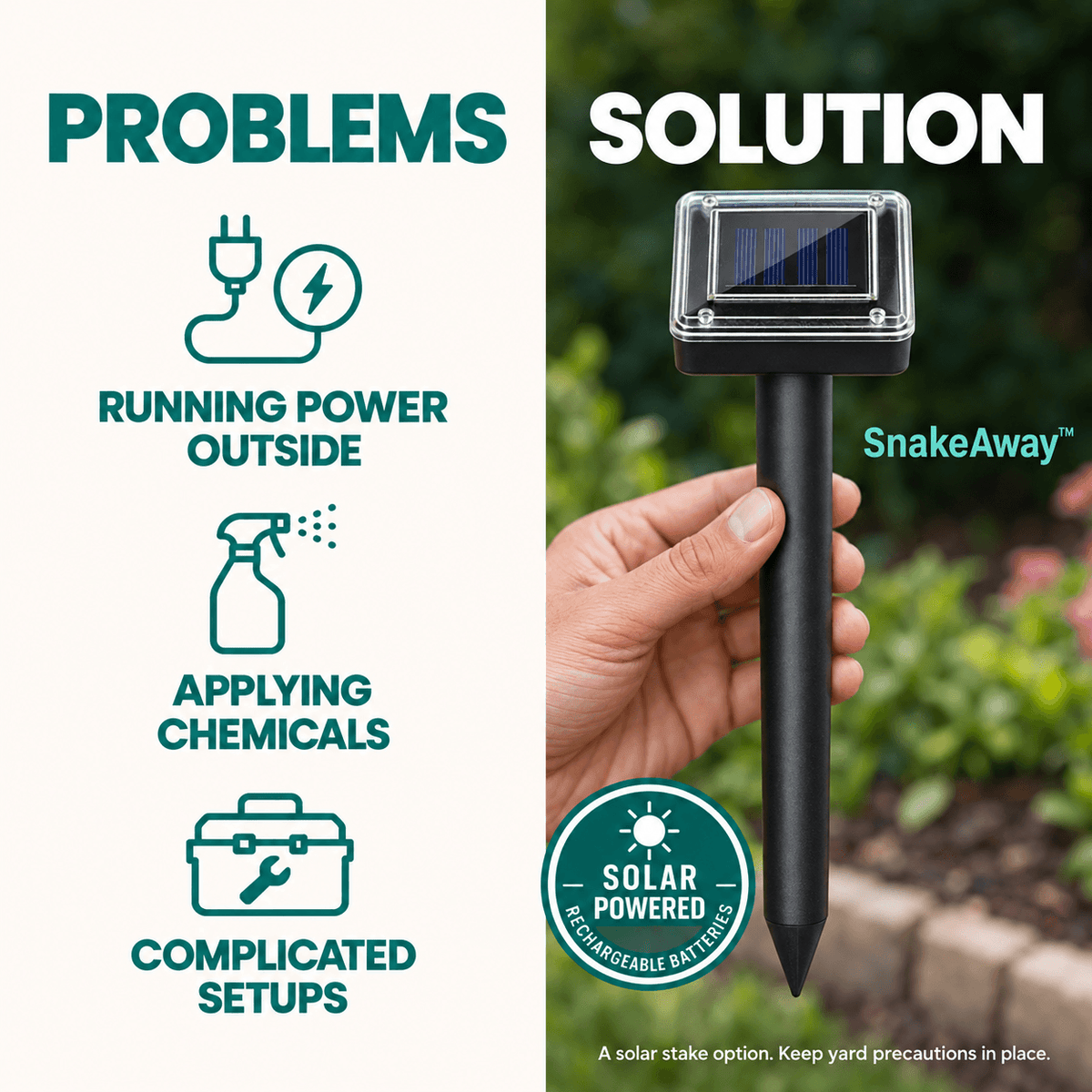 SnakeAway™ Solar Snake Repellent