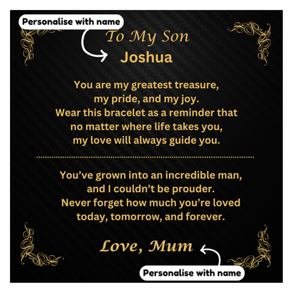 To My Son "Love You Forever" Bracelet
