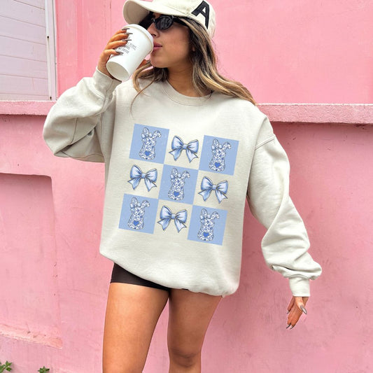 Chinoiserie Bunny Crewneck Sweatshirt