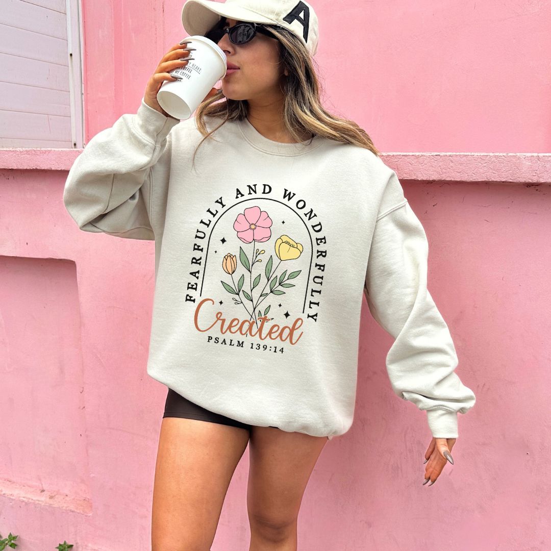 Fearfully and Wonderfully Made Crewneck Sweatshirt