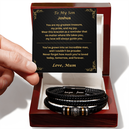 To My Son "Love You Forever" Bracelet