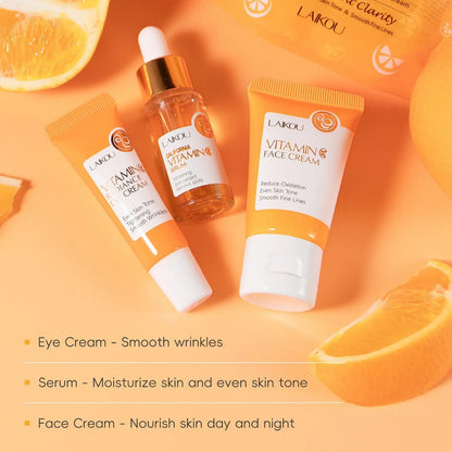Korean Anti-Aging & Vitamin C Brightening Kit 3pc